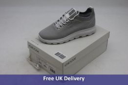 Geox Spherica Women's Knitted Trainers, Light Grey, UK 6