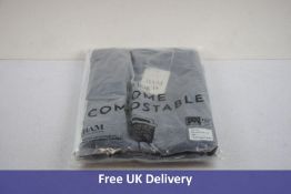 Four Bam Bamboo Men's Balance Vest's, Black and True Blue, Size L