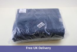 Urbanara Miramar Wool Blanket, Dark Blue, 130 x 190 cm