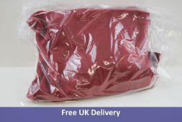 Black Ficus Men's Linen Long Kimono, Red, Size S