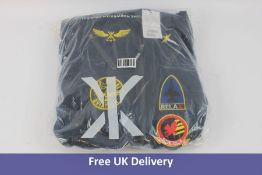 Onepiece Aviator Onesie Jumpsuit, Navy, Size L