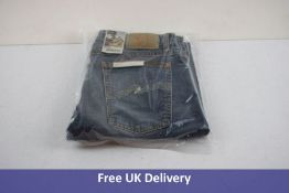 Nudie Jeans Men's Skinny Lin Jeans, Ecru Dream, Size W32 L32