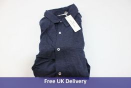 John Henric Men's Jersey Polo Shirt, Navy, Size S