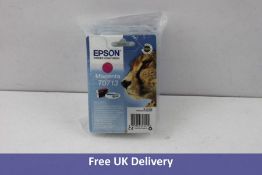 Three Epson Printer Ink Cartridges, 2x Cyan T0712 and 1x Magenta T0713