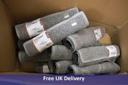 Seventeen Nicoman Heart Embossed Shape Door Mats, Grey