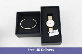 Daniel Wellington Women's Watch and Bracelet Set to Include 1x Petite Melrose Watch and 1x Classic B