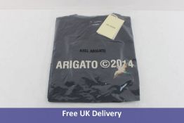Axel Arigato Monogram Bee Bird T-Shirt, Black, Size XS