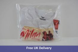 Paperplanes Men's From Milan to anywhere T-Shirt, White, Size M