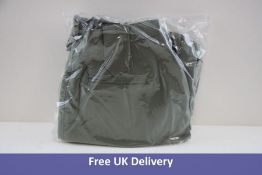 Patchwerk Women's Irregular Length Skirt with Pleats and Side Zip Closure, Green, Size S