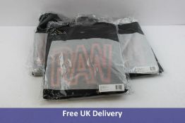 Three Men's G-Star Raw Sweatshirts, Black with Red Writing, Size S