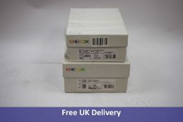 Two pairs of Geox Children's Trainers to Include 1x B.OMaR G.B Shiny Sue, Rose Smoke, UK 4.5 and 1x