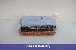 Ten Move New Essential Guest Towels to Include 1x Orange, 1x Blue, 2x Carmine, 2x Turquoise, 2x Blac