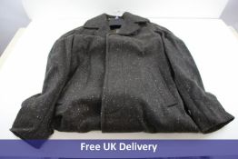 Private White VC Men's Overcoat, Brown with White Specs, Size S