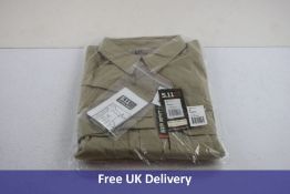 5.11 72175 Taclite Pro L/S Shirt, 162 Tdu Khaki, Size L