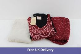 The Indian Ethnic Co. 3 Pcs Sitara Bandhej Suit Set, Size L