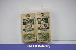 Two Packs of 12 Earth Kiss Super Naturals Organic Hydrating Kombucha and Spirulina Sheet Face Masks
