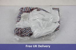 Two Items Jacadi Children's Girls Clothing to Include 1x Striped Skirt, Red White and Blue, Size 10