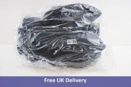 Geox Men's Water Repellent Quilted Hooded Broderick Jacket, Navy, Size M