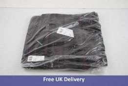 Baldessarini Men's Wool and Acrylic Turtlette, Black, Grey and Pink, Size M