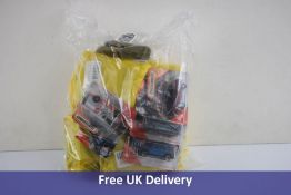 Fifteen Match Box Toy Cars to Include 6x 2018 Bugatti Divos, Silver, 1x International Armoured Truck