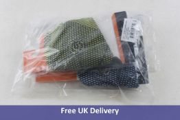 Two Galvin Green Men's Golf Snood Bandanas, 1x Yellow and Black, 1x Blue, One Size