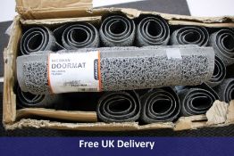 Fifteen Nicoman Heart Embossed Shape Door Mats, Grey