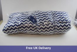 Kids TeePee Play Tent Playhouse, Blue Chevron and Stars