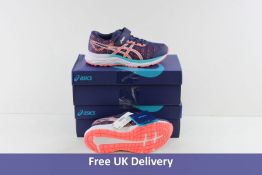 Two pairs of Asics Children's Pre Excite 6 PS Trainers, Purple Matte and Sun Coral, to Include 1x UK