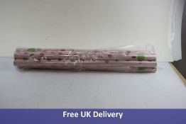 Eight Rolls of Ruspepa Wrapping Paper, Pink, Rose Gold Foil, Polka Dots Design, 76 cm x 5 m