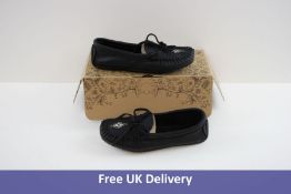 Manitobah Mukluks Women's Canoe Moccasins, Grain and Black, UK 5