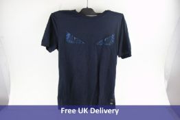 Fendi Women's Midnight T-shirt, Night Blue, Size S