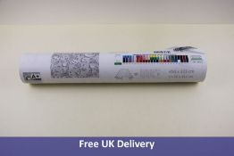 One roll of 100% Vilies Wallpaper, 450x315cm, Grey