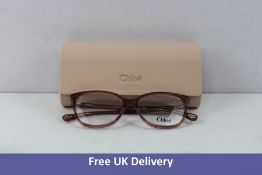 Chloe Women's CH0013O 006 Glasses Frame with Case, Brown
