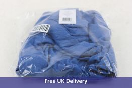 Asics Men's Long Sleeve 1/2 Zip Top, Tuna Blue Heather and Metropolis, Size 2XL