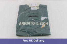 Axel Arigato Monogram Bee Bird T-Shirt, Green, Size S