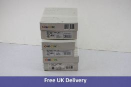 Three pairs of Geox Children's Trainers to Include 1x BN Flick, UK Infant 7.5, 1x B Rishon.B, Navy a