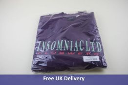 Insomniac Men's Clubwear Crewneck, Purple, Size L