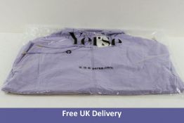 Yerse Barcelona Women's Lightweight 3/4 Zip Over The Head Jacket, Lilac, Size XS