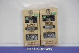 Two Packs of 12 Earth Kiss Super Naturals Organic Exfoliating Kombucha and Charcoal Clay Face Masks