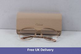 Chloe Women's CH0023O 002 Glasses Frame with Case, Rose Gold