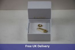 Two pairs of Eclatant Women's Earrings, 1x Safety Pin Style, 1x Small Hoops, Gold