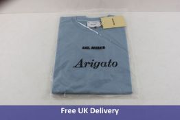 Axel Arigato Script Logo T-Shirt, Blue, Size M