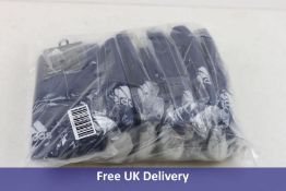 Eight pairs of adidas Milano 16 Football Socks, Dark Blue and White, to include 2x 4.5-6, 2x 6.5-8,