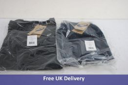 Two Items of Asics Women's Clothing to Include 1x Katakana Long Sleeve Top, Performance Black, Size