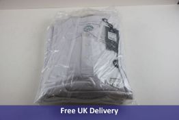 Eight Kronstadt Men's albert Recycled Cotton Polo Shirts, White, to include 3x Size M, 2x Size L, 2x