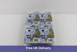 Four Epson 26 Black Ink Cartridges