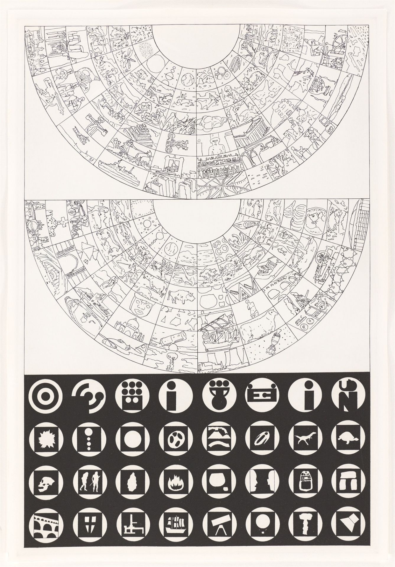 Matt Mullican. Untitled (Organizational Legend). 1988