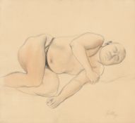 Karl Hubbuch. Sleeping man.