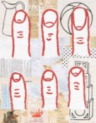 Donald Baechler. ”SIX FINGERS”. 1993