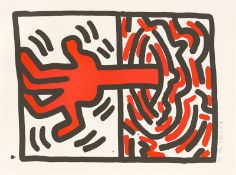 Keith Haring. ”Ludo 5”, from the portfolio ”Ludo 1-5”. 1985
